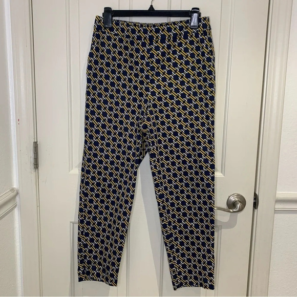 Boden Danby Pull-on chain print ankle stretch pants size 4P - Picture 5 of 15